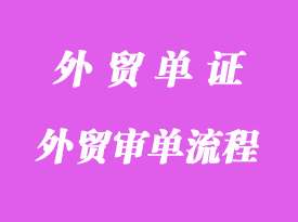 外貿(mào)審單流程應注意事項